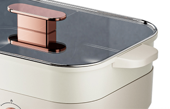 足！45L黄金容量旋钮控温涮炒煎炖焖蒸也能轻松搞定！麻将胡了2自带鸳鸯锅的分体式电火锅清汤党和麻辣党都满(图3)